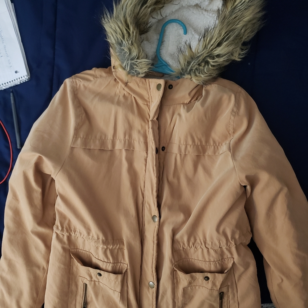 Charlotte Russe jacket with fur